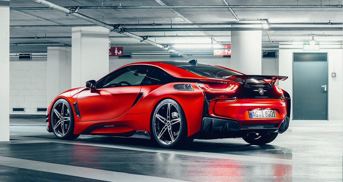 Тюнинг AC Schnitzer для BMW i8 2020 2019 2018 2017 2016. Чип-тюнинг, обвес, диски, выхлопная система, интерьер