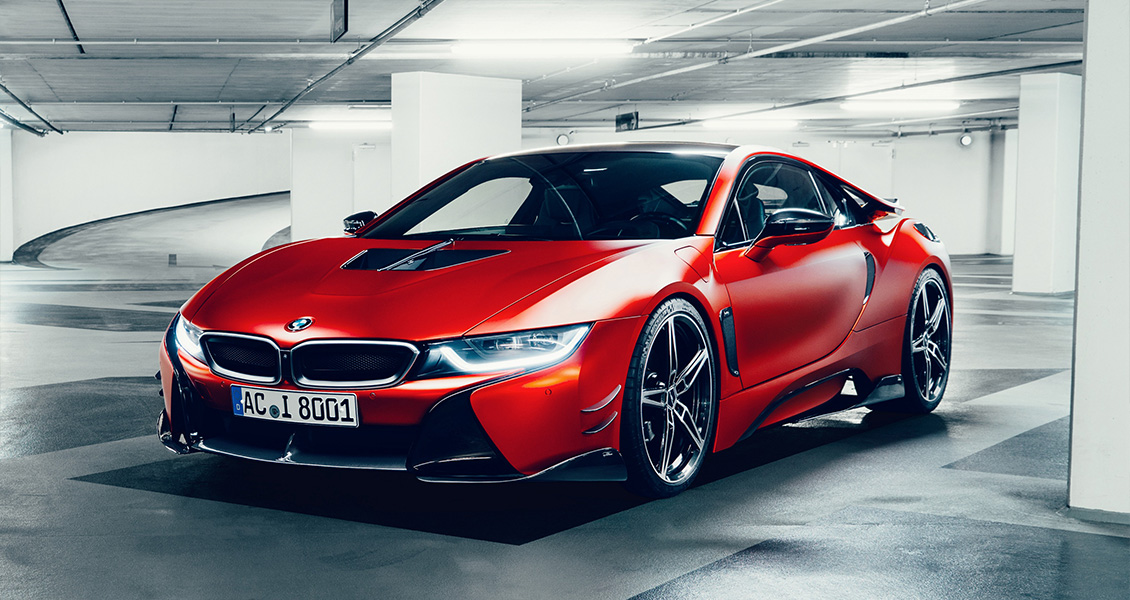 Тюнинг AC Schnitzer для BMW i8 2020 2019 2018 2017 2016. Чип-тюнинг, обвес, диски, выхлопная система, интерьер